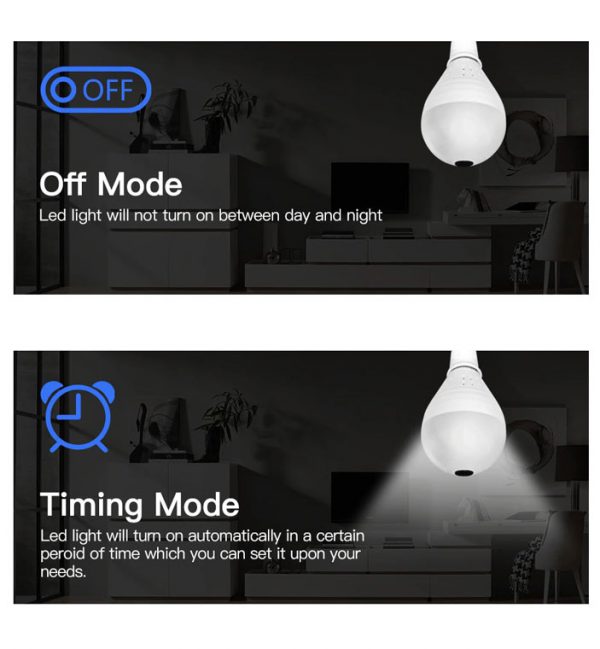 Камера лампочка Wi-Fi camera IP 360 градусів