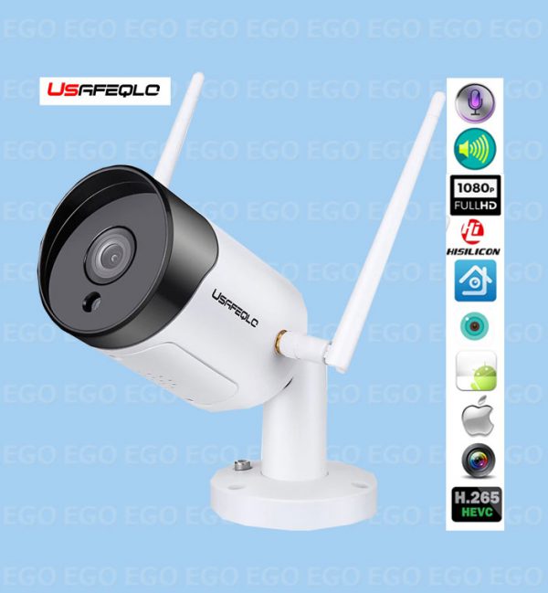 Камера зовнішня IP WiFi camera USAFEQLO HD 1080P відеоспостереження вуличне